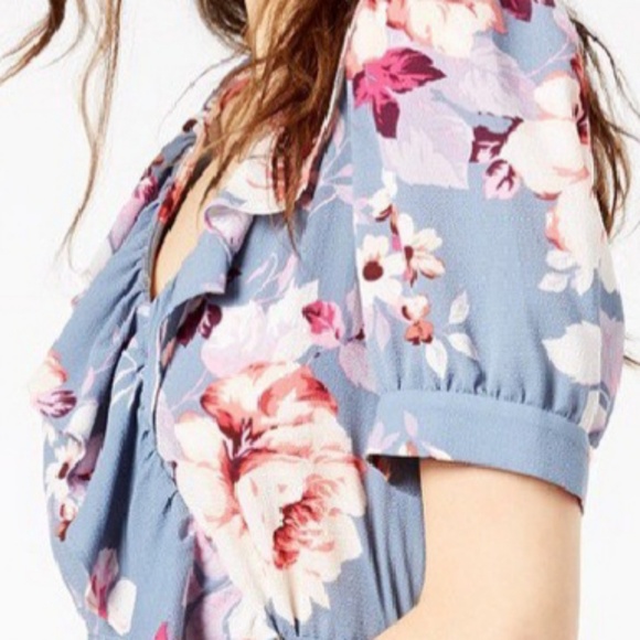 JILL STUART PALE BLUE WRAP STYLE DRESS! - Picture 4 of 5